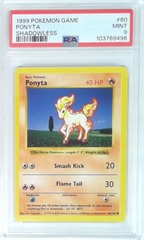 V1942: 1999: Ponyta: 60/102: Shadowless: Game: PSA: 9: Mint: 103769496